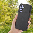 Etui skórzane do Samsung Galaxy A05s, Obudowa Lychee leather Case, czarne