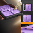Etui do Samsung Galaxy S24 Ultra, Tongate MECH Series Clip, fioletowe