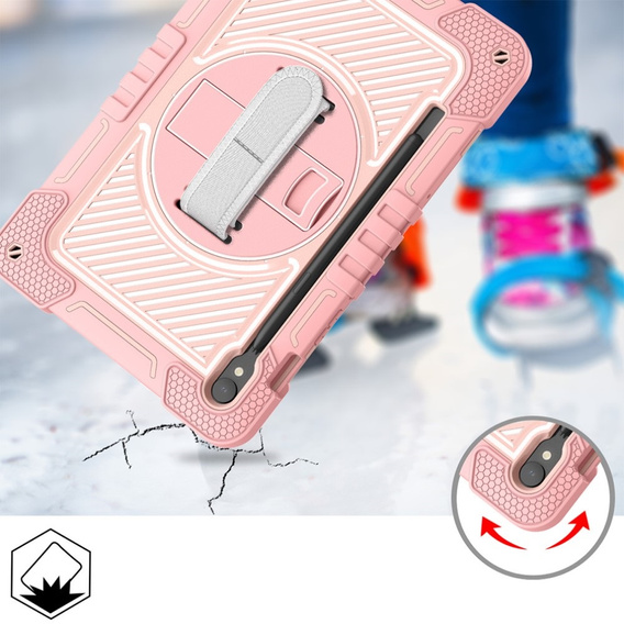 Etui do Samsung Galaxy Tab S9, Pancerne Ochronne, Różowe