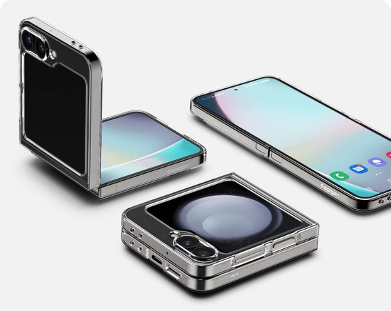 Etui Spigen do Samsung Galaxy Z Flip7 FE / Z Flip6, Airskin, Przezroczyste