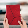 Etui do Samsung Galaxy Tab A9+, Classic, z miejscem na rysik, czerwone