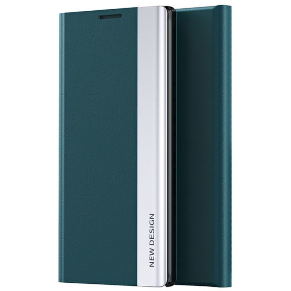 Etui z klapką do Xiaomi Redmi 12C, Side Magnetic, zielone