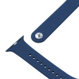 Pasek Silikonowy do Apple Watch 1/2/3/4/5/6/7/8/9/10/11/SE Ultra 1/2/3 42/44/45/46/49mm, Granatowy