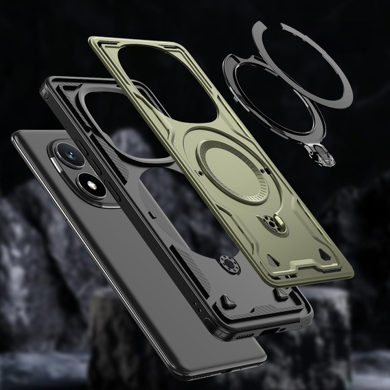 Etui magnetyczne do Xiaomi Redmi Note 15 Pro 5G, zielone