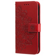 Etui z klapką do Xiaomi Redmi Note 13 Pro 5G, Mandala, czerwone