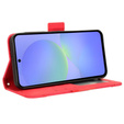 Etui z klapką do Samsung Galaxy A36 5G, Card Slot, czerwone