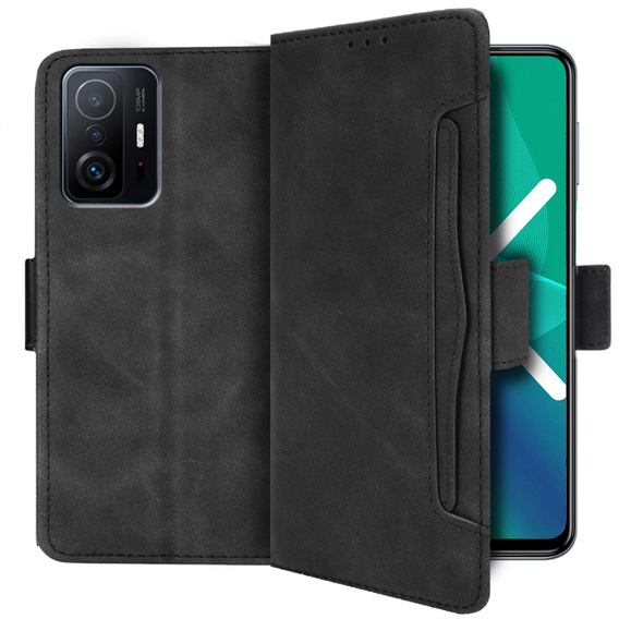 Etui z klapką do Xiaomi 11T / 11T Pro, Card Slot, czarne