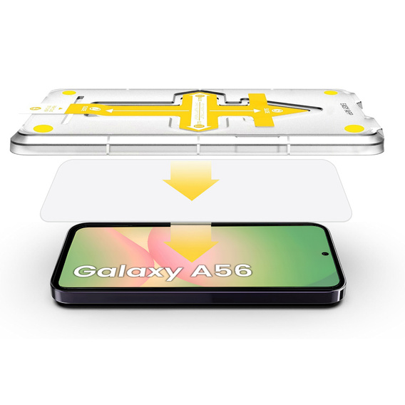 2x Szkło Hartowane do Samsung Galaxy S25 Edge, z ramką ułatwiającą montaż ERBORD Easy App