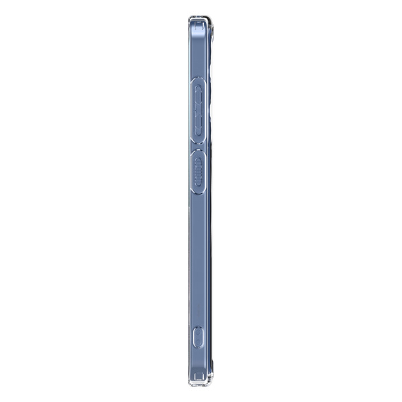 Etui z MagSafe Spigen do Samsung Galaxy S25+ Plus, Ultra Hybrid, przezroczyste / białe + Szkło Hartowane 9H