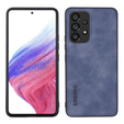 Etui do Samsung Galaxy A53, ERBORD Business, z blaszką do uchwytów samochodowych, niebieskie