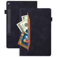 Etui biznesowe z eko-skóry do Samsung Galaxy Tab S10 Lite / S10 FE / S9 FE / S9 / S8 / S7 – czarne