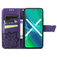 Etui z klapką do Motorola Edge 20 Lite, Butterfly, fioletowe