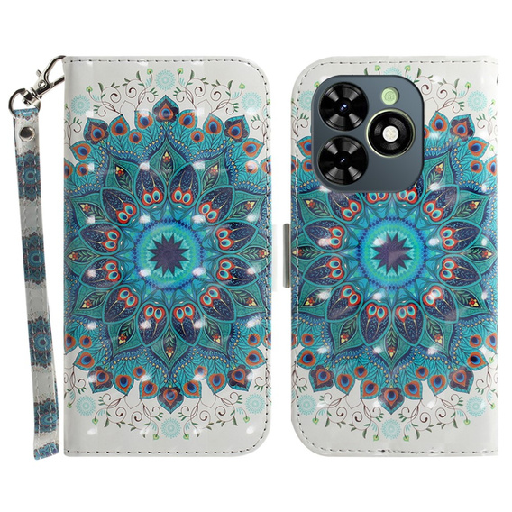 Etui z klapką do Infinix Hot 40i, Wallet, Mandala Flower