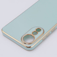 Etui do Oppo A78 4G, Glamour CamShield, miętowe
