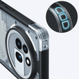 Etui do Nothing Phone 3A Pro, Fusion Hybrid, przezroczyste / czarne