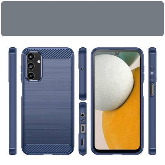 Etui do Samsung Galaxy A15 4G / 5G, Carbon, niebieskie