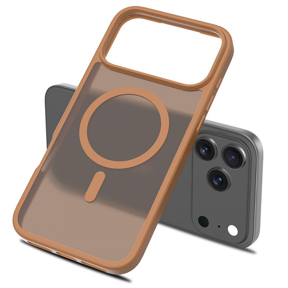 Etui do iPhone 17 Pro Max, Matt Case, do MagSafe, matowe brązowe