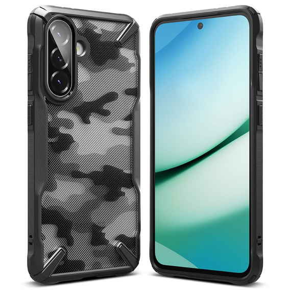 Etui Ringke Fusion X do Galaxy A36 / A56 5G, Kamuflaż + Szkło Hartowane 9H