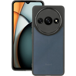 Etui silikonowe do Xiaomi Redmi A3, z ochroną aparatu, przezroczyste / czarne