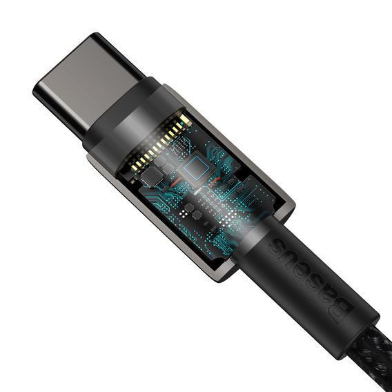 Baseus kabel Tungsten USB‑C→USB‑C 1 m 100 W - Czarny