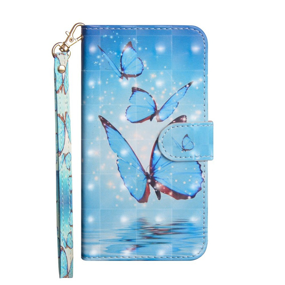Etui z klapką do Xiaomi Redmi Note 8 Pro, Wallet, Butterfly niebieskie