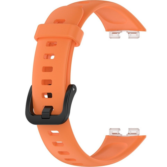 Pasek Silikonowy do Huawei Band 8 / Huawei Band 9 / Huawei Band 10, Pomarańczowy