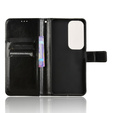 Etui z klapką do Vivo Y19s, Crazy Horse Wallet, czarne