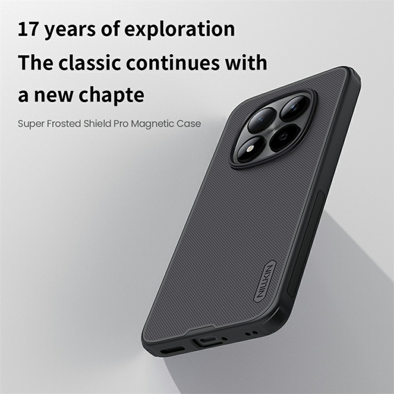Etui Nillkin Frosted Shield Pro Magnetic do Xiaomi Redmi Note 15 Pro 5G, czarne