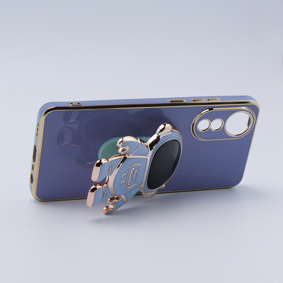 Etui do Oppo A78 4G, Astronaut, niebieskie