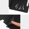 Etui skórzane do Samsung Galaxy Tab S10 Lite / S10 FE / S9 FE, z funkcją usypiania i budzenia – czarne