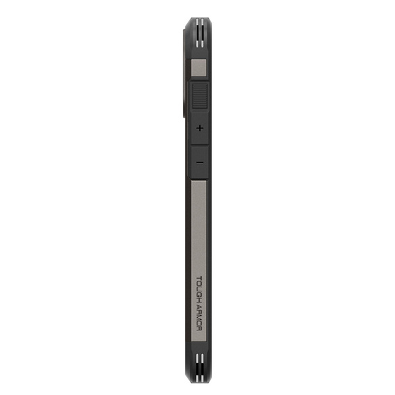 Etui Spigen do iPhone 16, Tough Armor Mag MagSafe, szare + Szkło Hartowane 9H