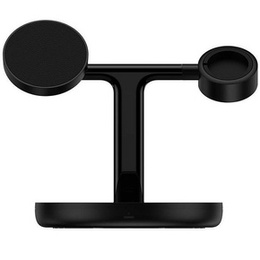 Baseus Swan 3‑w‑1 – magnetyczna ładowarka bezprzewodowa 20 W - czarna