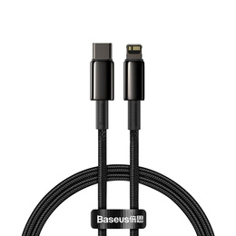 Baseus Tungsten PD – kabel USB-C do Lightning 1 m 20W - czarny