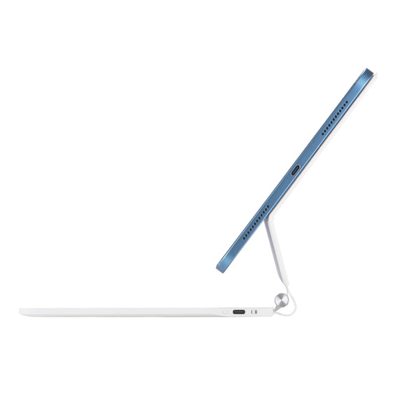 Etui z klawiaturą do iPad 11" 2025 A16 (11 gen.) / iPad 10.9" 2022 (10 gen.), Magnetic Keyboard Touchpad, białe
