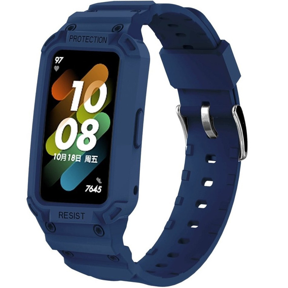 Pasek z Etui do Huawei Band 6 / Huawei Band 7, Niebieski