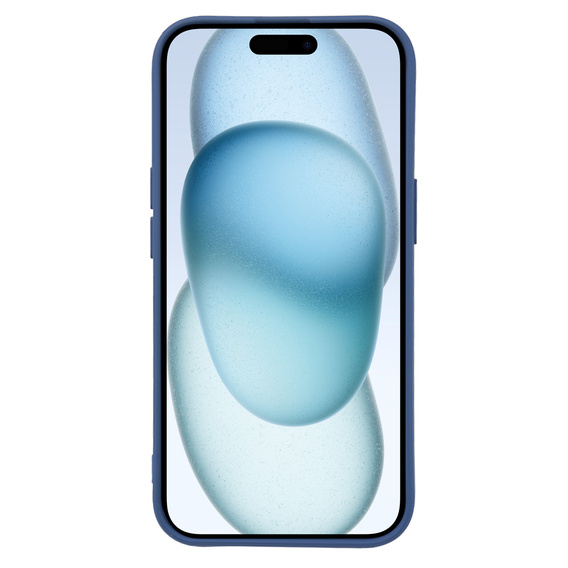 Etui do iPhone 15 Plus, Silicone Lite, granatowe