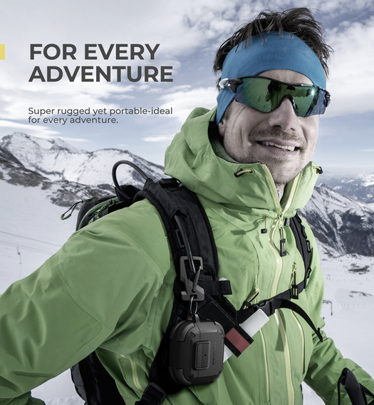 Etui Dexnor na Słuchawki Airpods 4 2024, Rugged Bumper, czarne