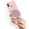 Etui do Samsung Galaxy A11 / M11, Glittery, różowe