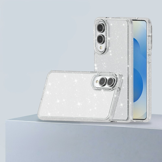 Etui do Samsung Galaxy S25 Edge, Glittery Powder, przezroczyste