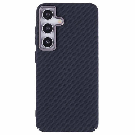 Etui do Samsung Galaxy S25, Carbon Fiber MagSafe, czarne