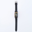 Pasek Silikonowy do Xiaomi Smart Band 10 / 9 / 8, Czarny / Niebieski