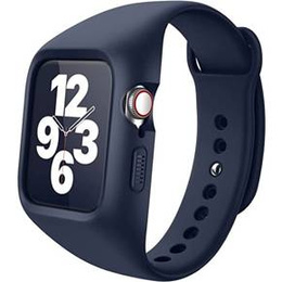 Pasek + Etui Suritch do Apple Watch 4/5/6/7/8/SE 44/45mm, granatowy