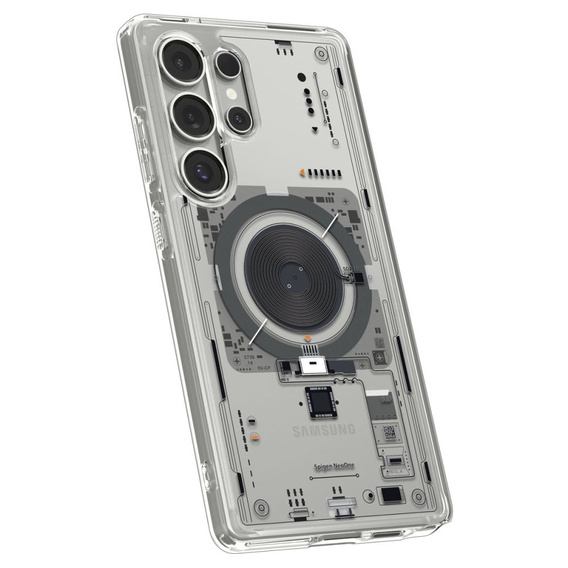 Etui z MagSafe Spigen do Samsung Galaxy S25 Ultra, Ultra Hybrid, Neo One, przezroczyste