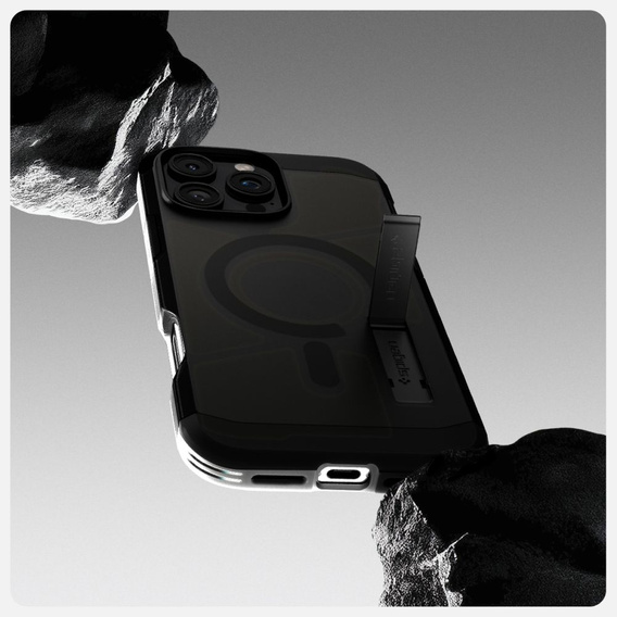 Etui Spigen do iPhone 16 Pro Max, Tough Armor Mag MagSafe, przydymione czarne