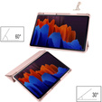 Etui do Samsung Galaxy Tab S7 Plus / Tab S7 FE, Smartcase Hybrid, z miejscem na rysik, różowe