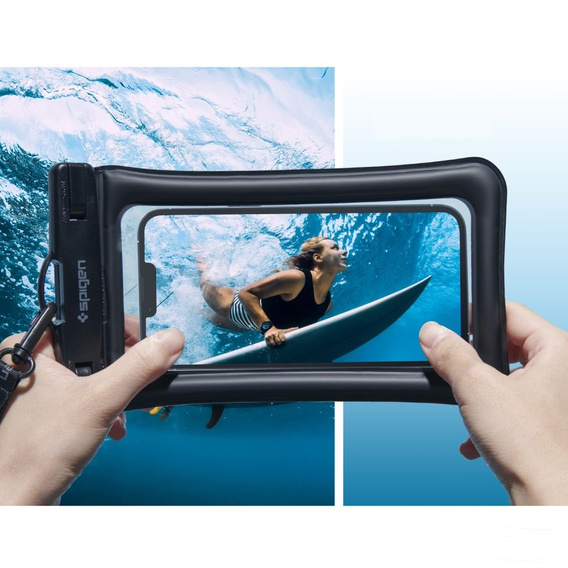 Wodoszczelne i unoszące się na wodzie etui Spigen A610 Universal Waterproof Float Case