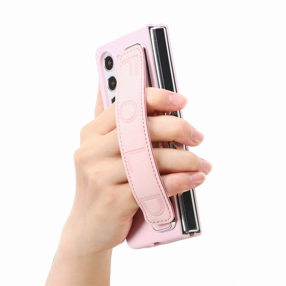 Etui do Samsung Galaxy Z Fold6 5G, z rączką, różowe