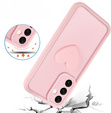Etui do Samsung Galaxy A36 5G, Silicone Heart, różowe + Szkło hartowane 9H
