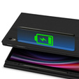 Etui z klawiaturą do Samsung Galaxy Tab S10 FE / S9 FE, Leather Pen Slot, czarne