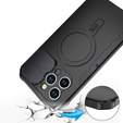 Etui do iPhone 15 Pro, DefenderMag, czarne